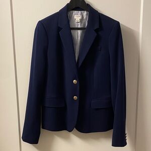 J. Crew Classic Navy Blazer with Gold Buttons